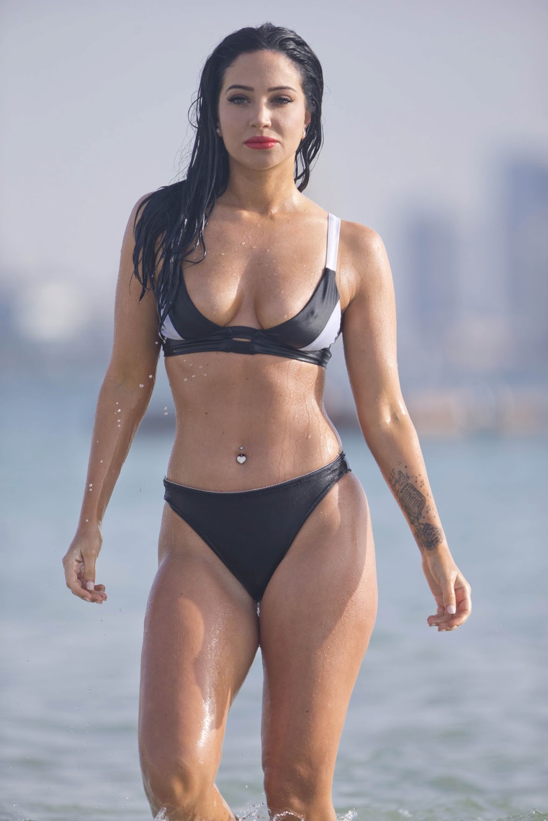 Tulisa Contostavlos - Bikini Candids in Dubai