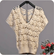 Blusa de rosas a crochet Blusa de rosas a crochet