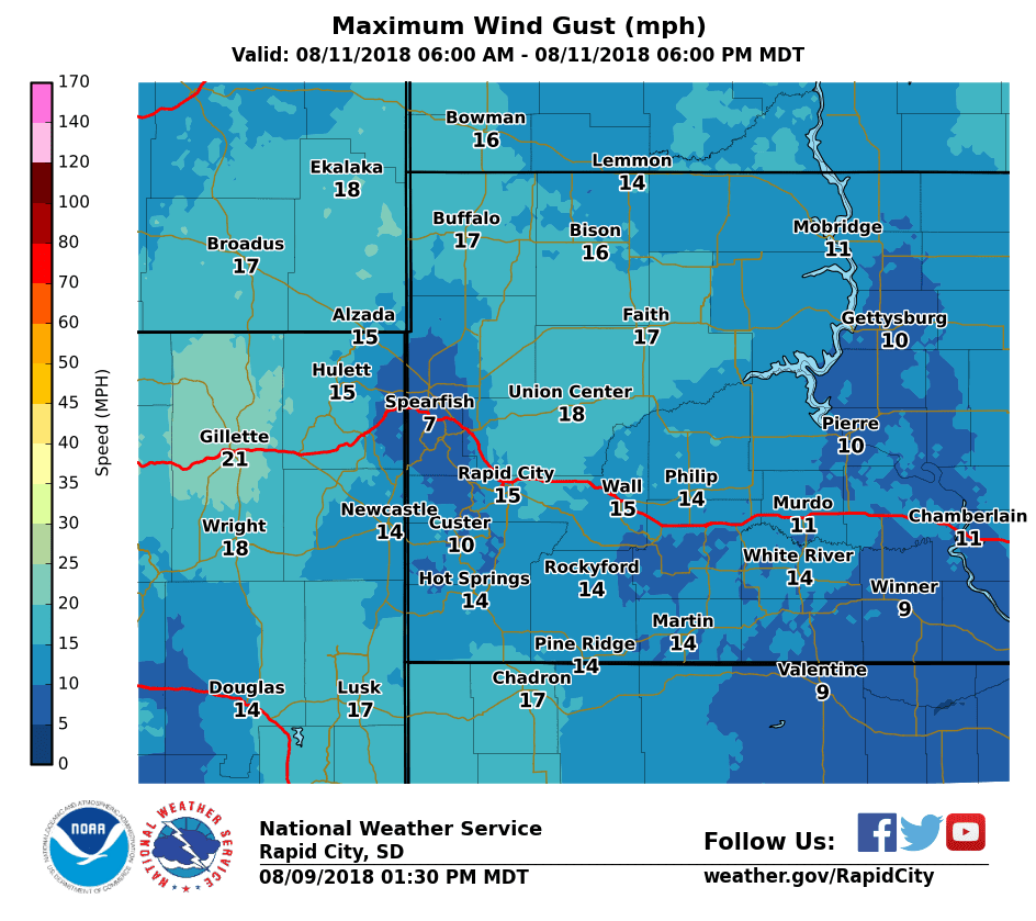 South Dakota Fire Weather Critical fire weather possible this weekend