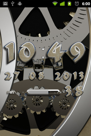 Digi Clock Widget Davinci