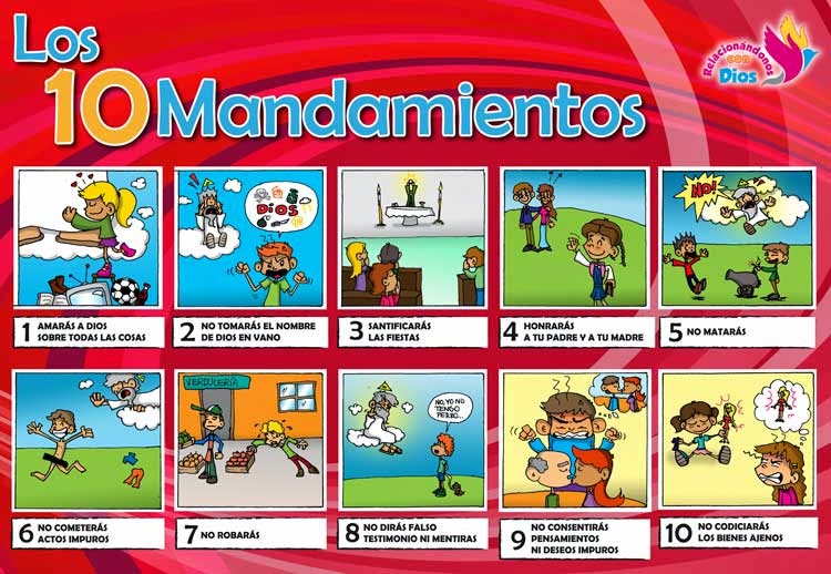 RINCÓN DE RELIGIÓN LO DIEZ MANDAMIENTOS RINCÓN DE RELIGIÓN LO DIEZ MANDAMIENTOS