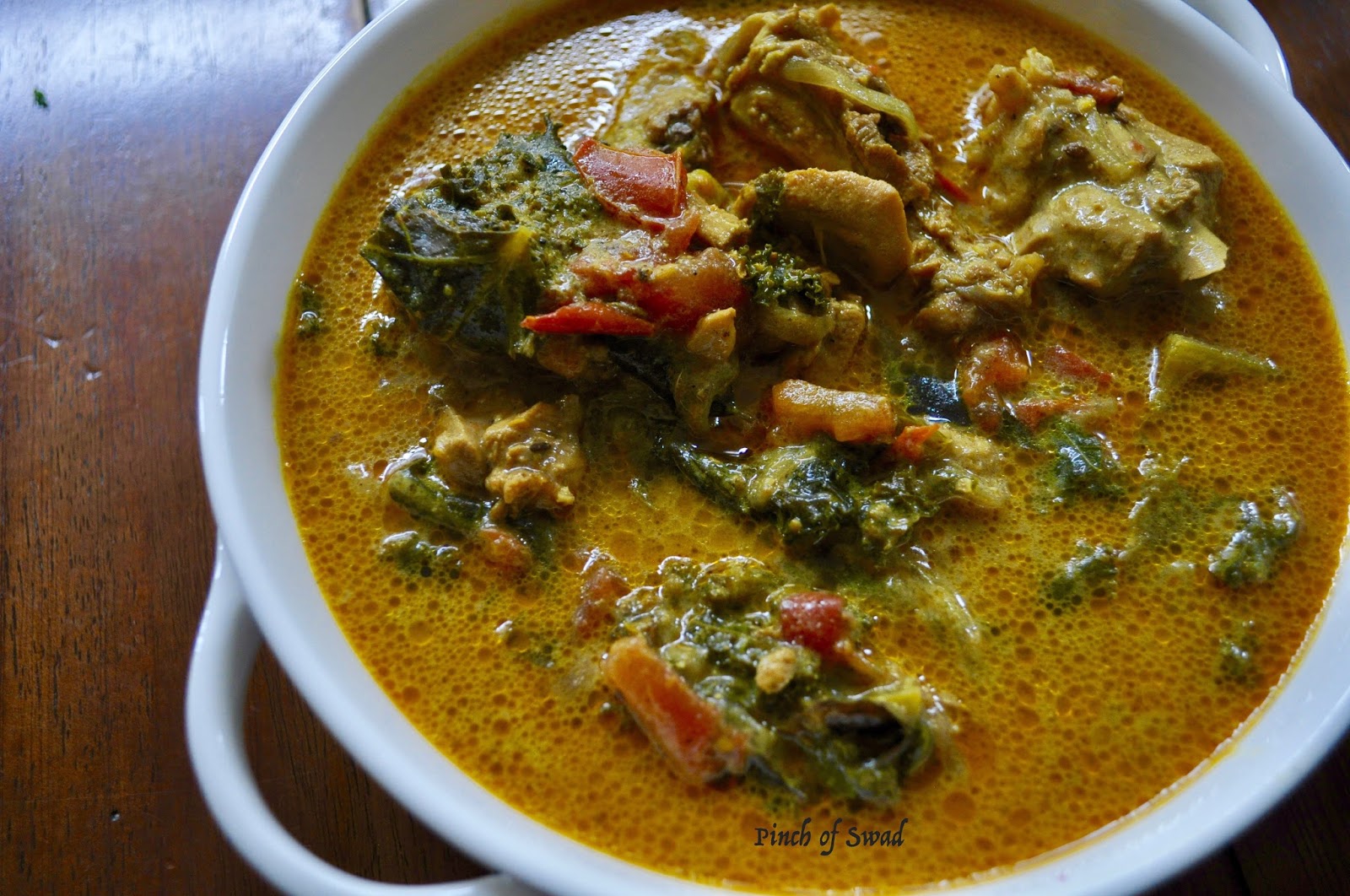 Pinch Of Swad Chicken Stew with Kale (Kerala Style)