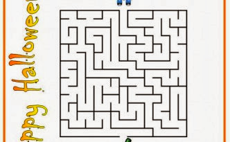 Halloween Maze printable - easy for kids 4 Halloween Maze printable - easy for kids 4