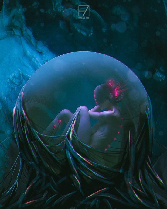 As ilustrações e foto-manipulações digitais de ficção científica com ares cyberpunk de Darius Bartsy Darius Bartsy artstation deviantart arte ilustrações ficção científica cyberpunk surreal photoshop