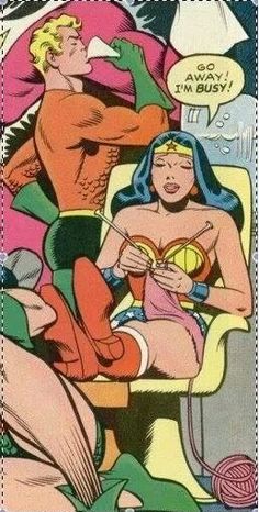 Aquaman and Wonder Woman