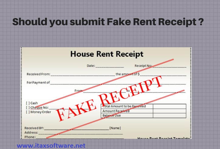 Be aware before submit fake rent receipts at your office to claim HRA ...