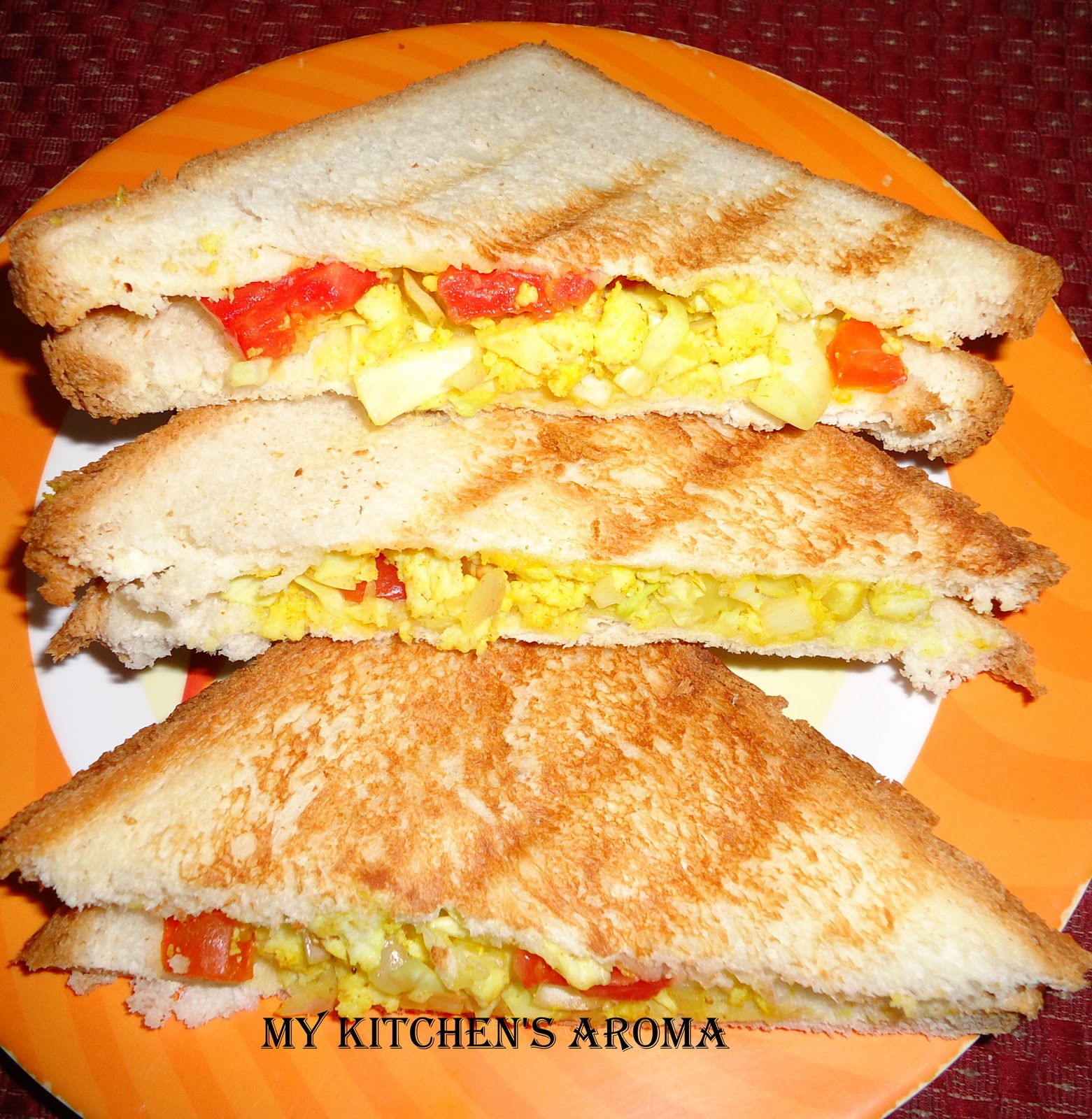 My Kitchen's Aroma: Simple Paneer Grilled Sandwich