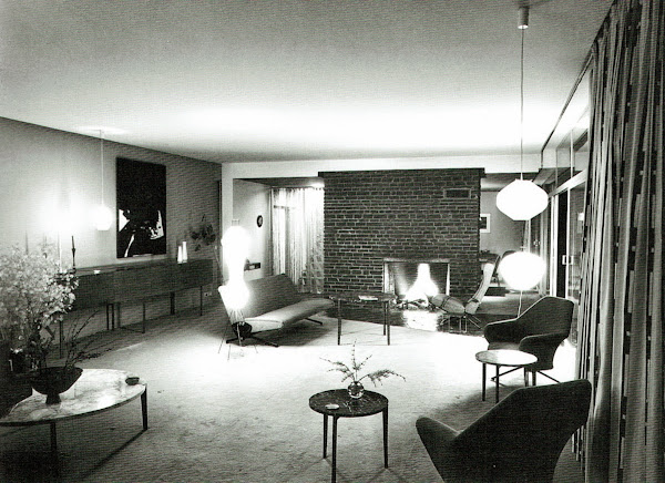 Bruxelles - Uccle - Maison Bandin  Architecte: Constantin L. Brodzki  Construction: 1956 - 1957 