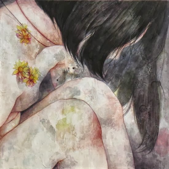 Marie Ochi pinturas desenhos mulheres sensuais delicadas japonesas