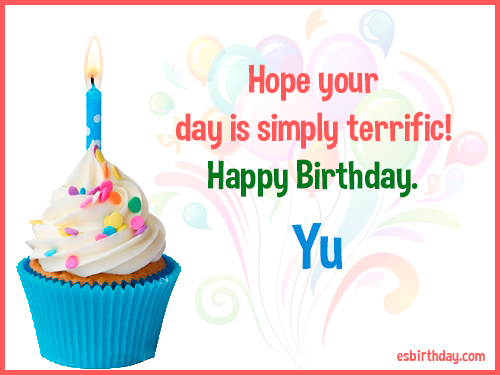 Yu Happy birthday Yu Happy birthday