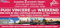 Vinci un weekend d'Amore con Glade: 10 weekend per 2 persone a Londra, Parigi, Madrid, Amsterdam, Berlino Logo Vinci un weekend d'Amore con Glade: 10 weekend per 2 persone a Londra, Parigi, Madrid, Amsterdam, Berlino