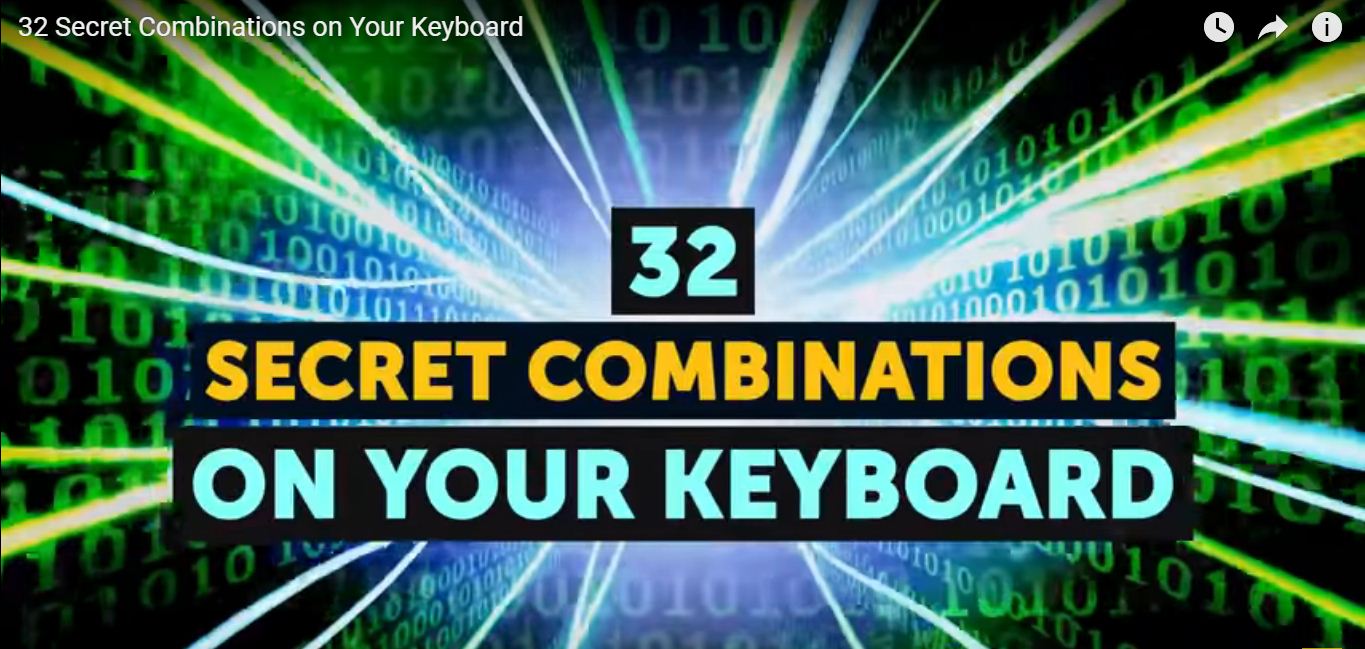 32 SECRET COMBINATIONS HIDDEN IN YOUR COMPUTER KEYBOARD. CAN WE FIND IT