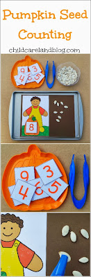Dextérité et comptage jusque 10 . halloween et citrouille