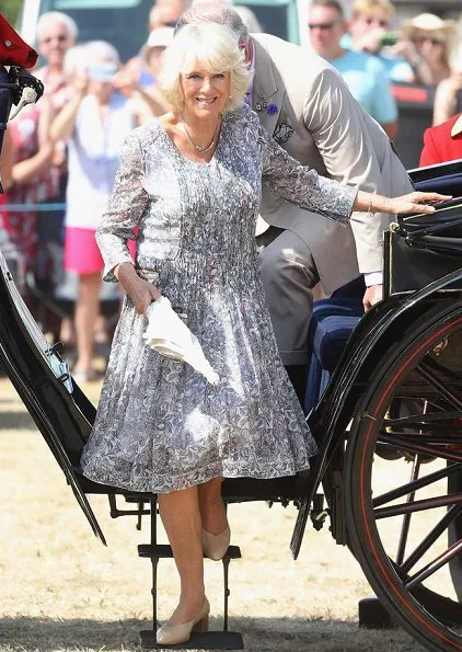 Prince Charles, Prince of Wales and Camilla, Duchess of Cornwall visited Sandringham Flower Show 2018 held at Sandringham Park