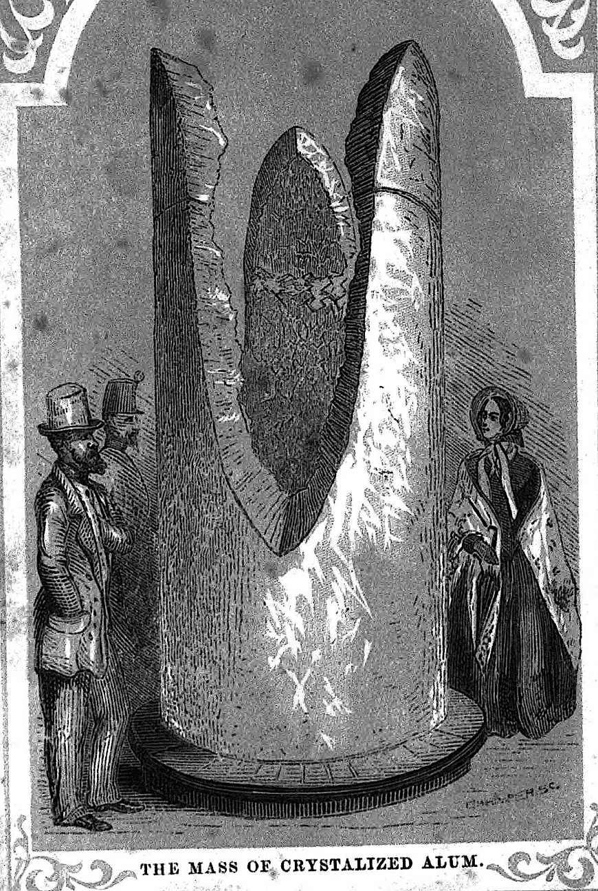 1851 London world fair Mass of crystalized alum 1851 London world fair