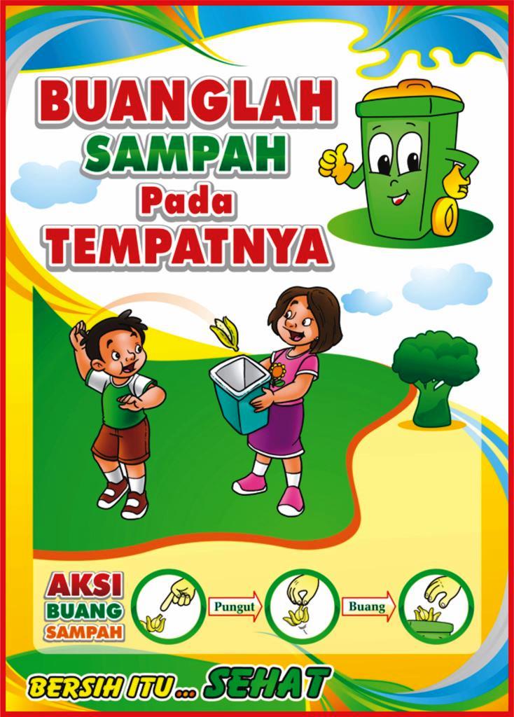 Poster Tentang Kebersihan Lingkungan Sekolah