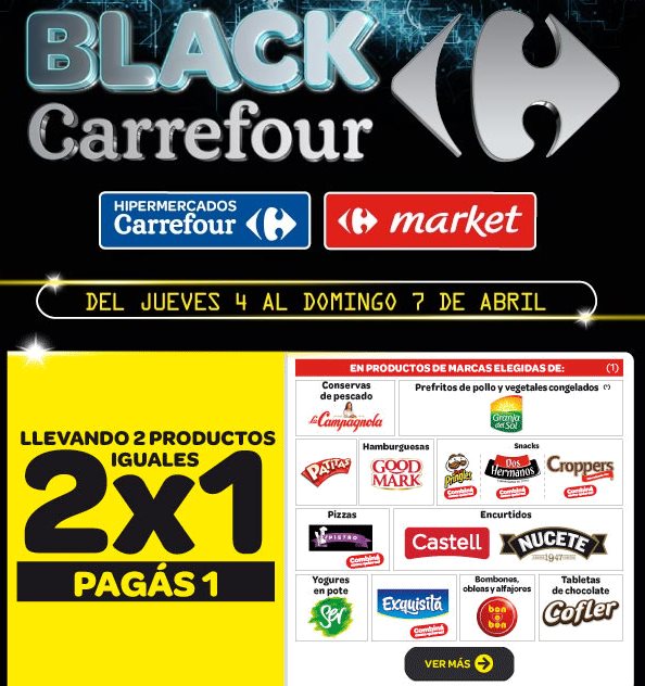 información blanco Pastor Ofertas y Promos en Argentina: Ofertas Carrefour fin de semana BLACK  CARREFOUR