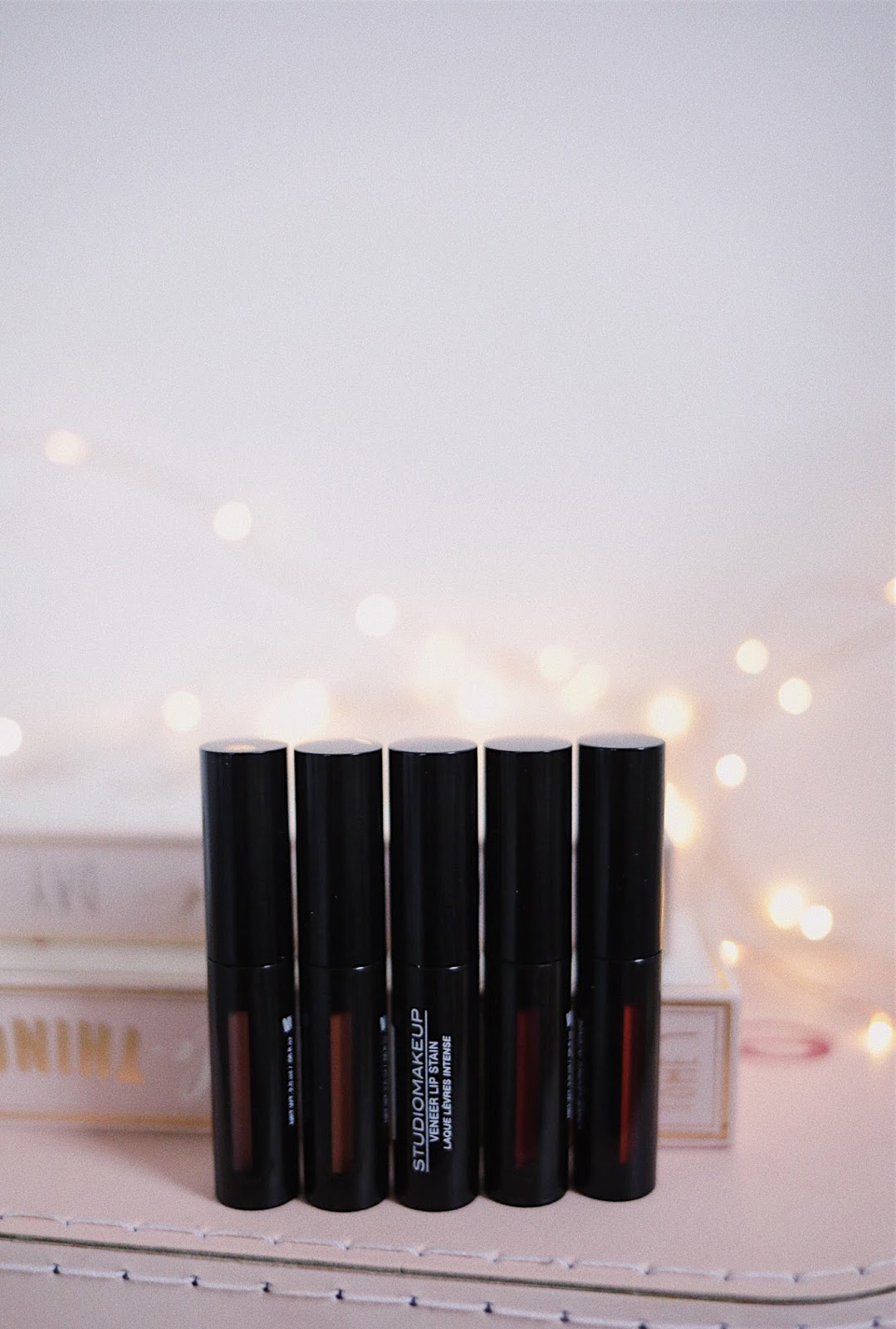 STUDIOMAKEUP , VENEER LIP STAIN, LAQUE A LEVRES , rouge à lèvres liquide , 02 Magnetic , 03 Fabulous , 05 Temptation ,07 Opulent ,06 Vivid, rose mademoiselle rosemademoiselle , blog beauté , paris , grenadine rp , revue ,avis , swatchs ,