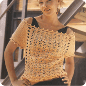 Blusa Dorada a Crochet Blusa Dorada a Crochet
