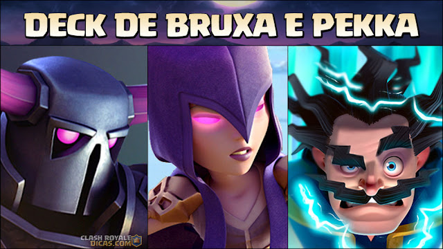 Deck de Arena Lendária com Bruxa e PEKKA