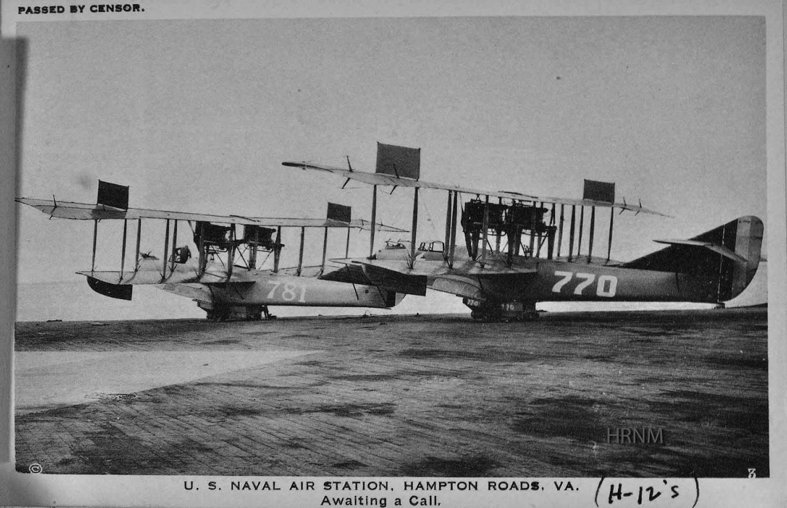 Hampton Roads Naval Museum One Century Ago Greetings from NAS Hampton