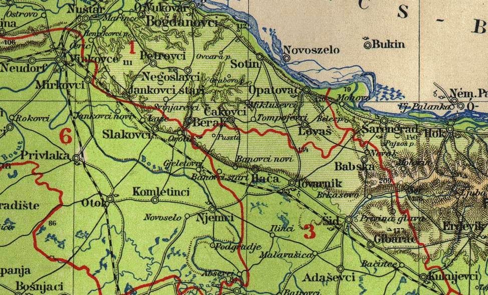 srijem karta Ilača: Karta Srijema iz 1910. godine srijem karta