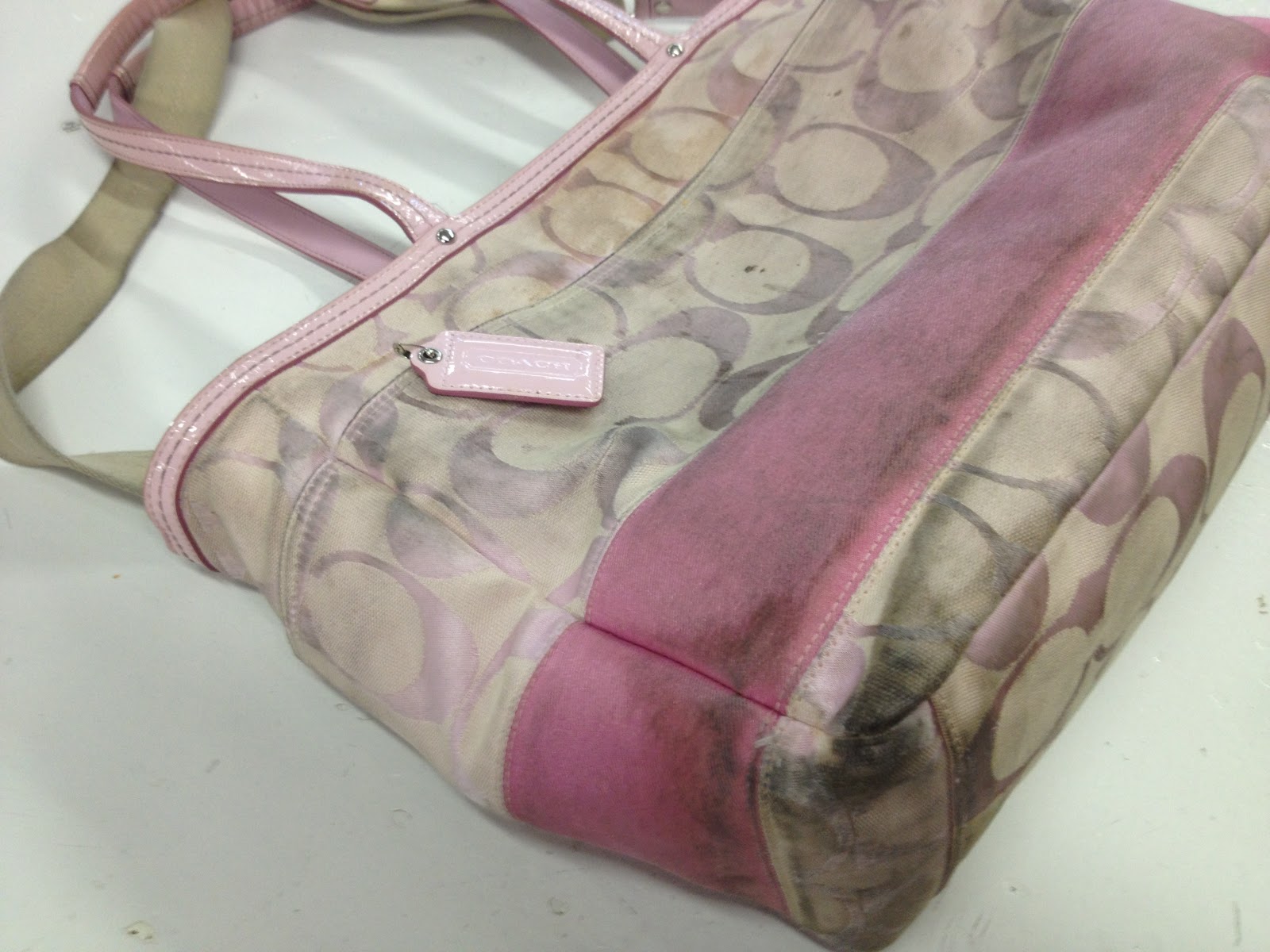 authentic pink leather coach bag 1d6df 09c30