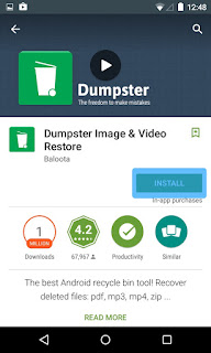تطبيق Dumpster لإستعادة الملفات المحذوفة بدون روت للاندرويد