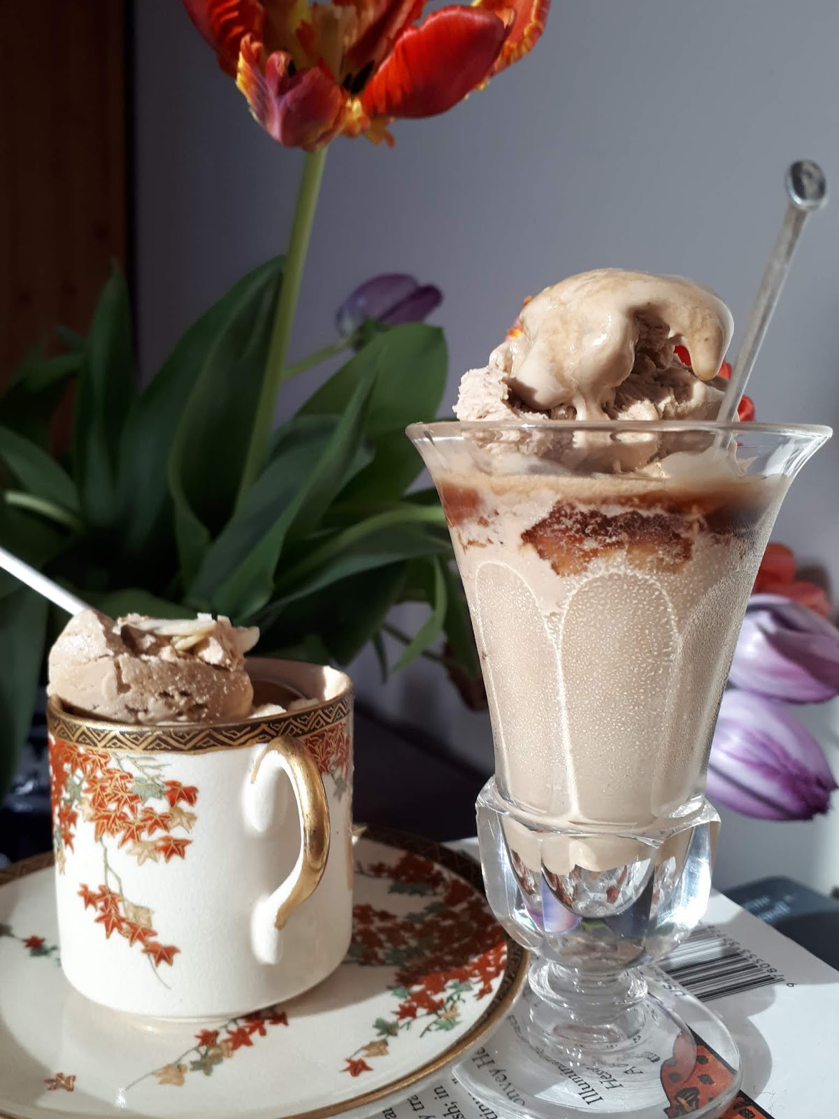 Desperate Reader Coffee and Cardomom ice cream