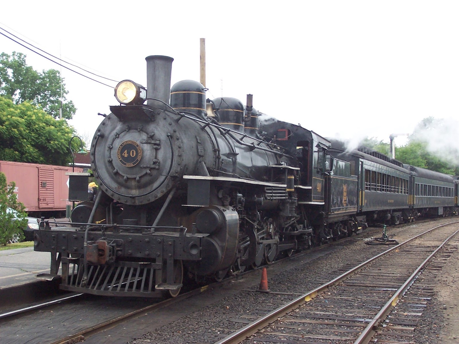 D & H "Colonie Main" layout Essex Steam Train