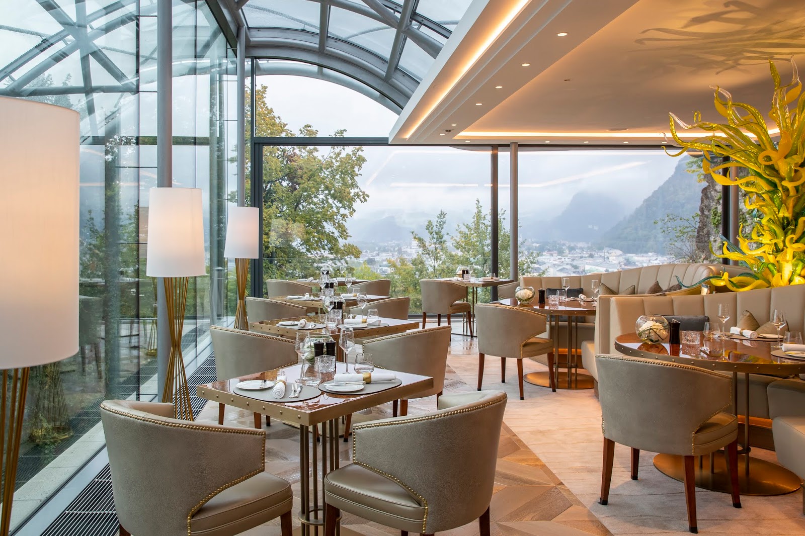 Weihnachten in Salzburg Festliches Menü im "The Glass Garden" des