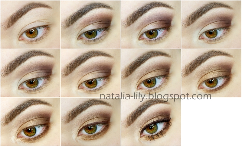 Natalia Lily Beauty Blog Makijaż Oka Brąz Ze Starym Złotem Krok