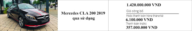 Giá xe Mercedes CLA 200 2019 Giá xe Mercedes CLA 200 2019 đã qua sử dụng hấp dẫn bất ngờ