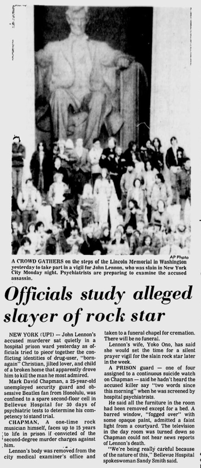 The Beatles In The News John Lennon The Michigan Daily (MI) December