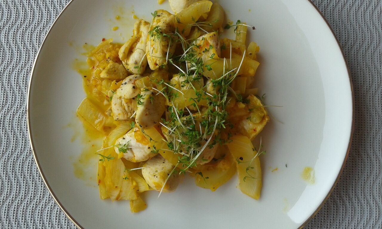 Wessels Küchenwelt: Hühnerfilet in Orangensauce mit Fenchel