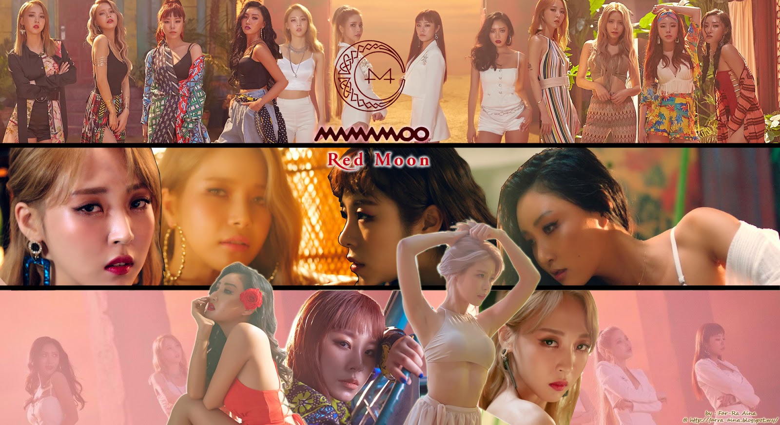 K Pop Lover Mamamoo Red Moon Wallpaper