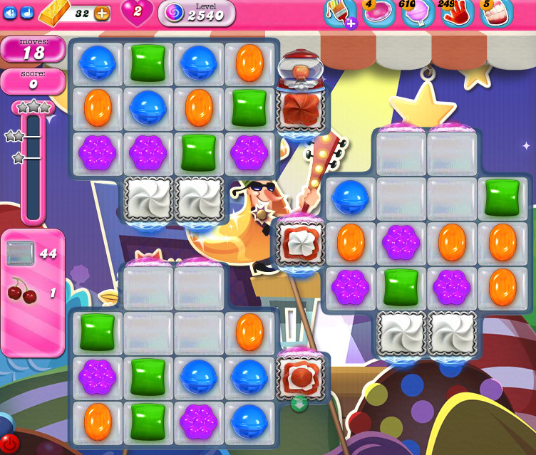 Candy Crush Saga level 2540 Candy Crush Saga level 2540