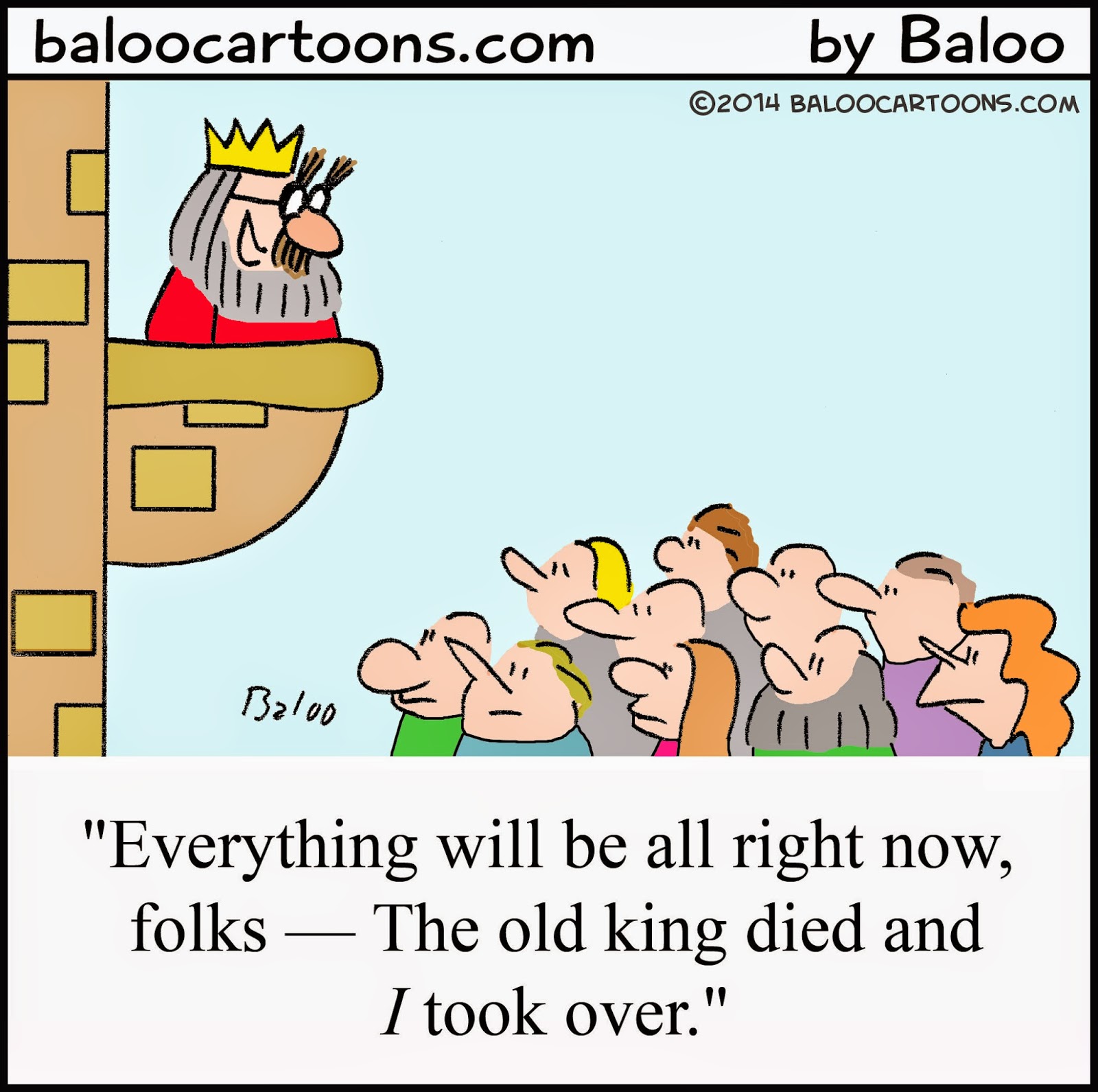 BALOO'S CARTOON BLOG King cartoon