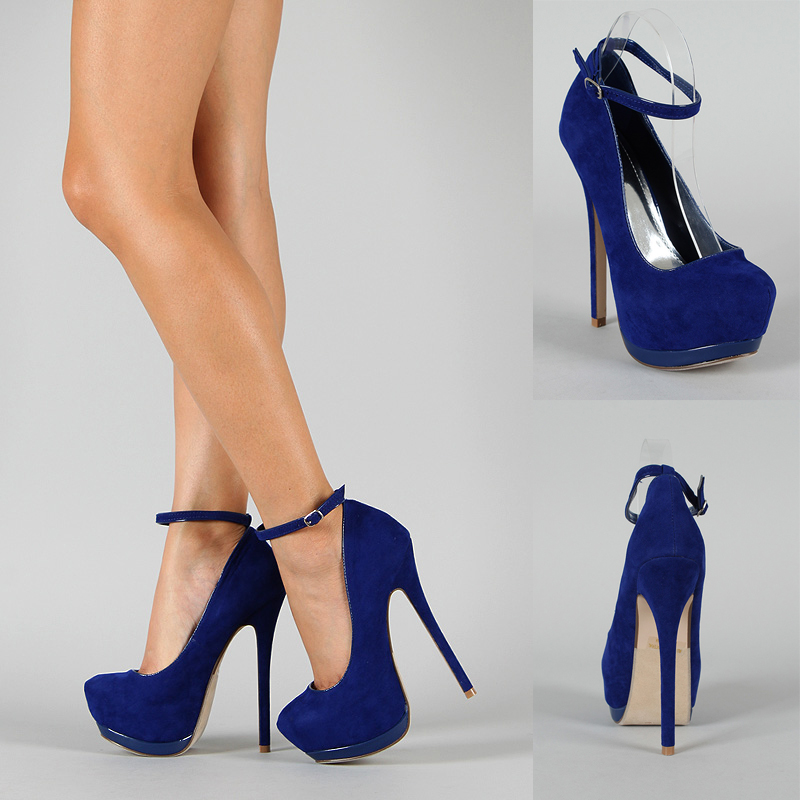 ankle strap heels with platform