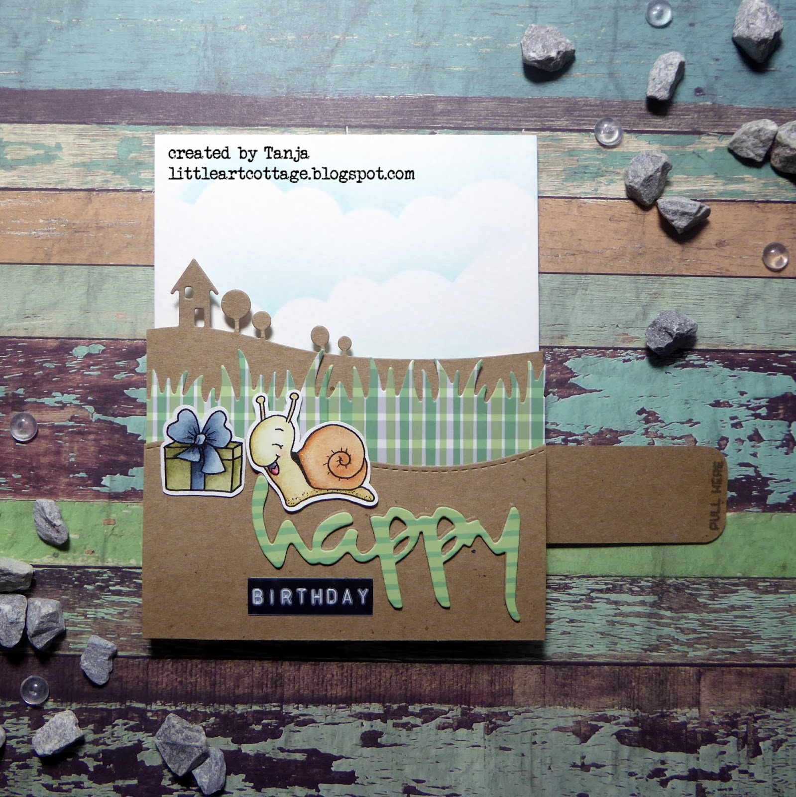 Cut Out The CUTplorations Happy From Kraft Cardstock And Patterned Paper Same Pad Add Birthday Using A Label Maker
