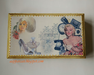 Marilyn Monroe Temalı Ahşap kutu