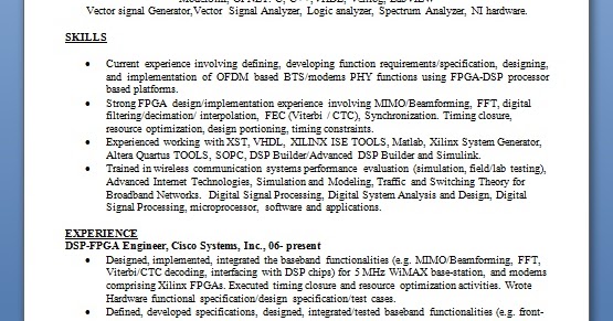 Digital Dsp Design Engineer Digital Dsp Design Engineer