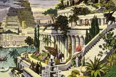 Seven-Wonders-of-the-Ancient-World-Hanging-Gardens-of-Babylon-عجائب-الدنيا-السبع-حدائق-بابل-المعلقة