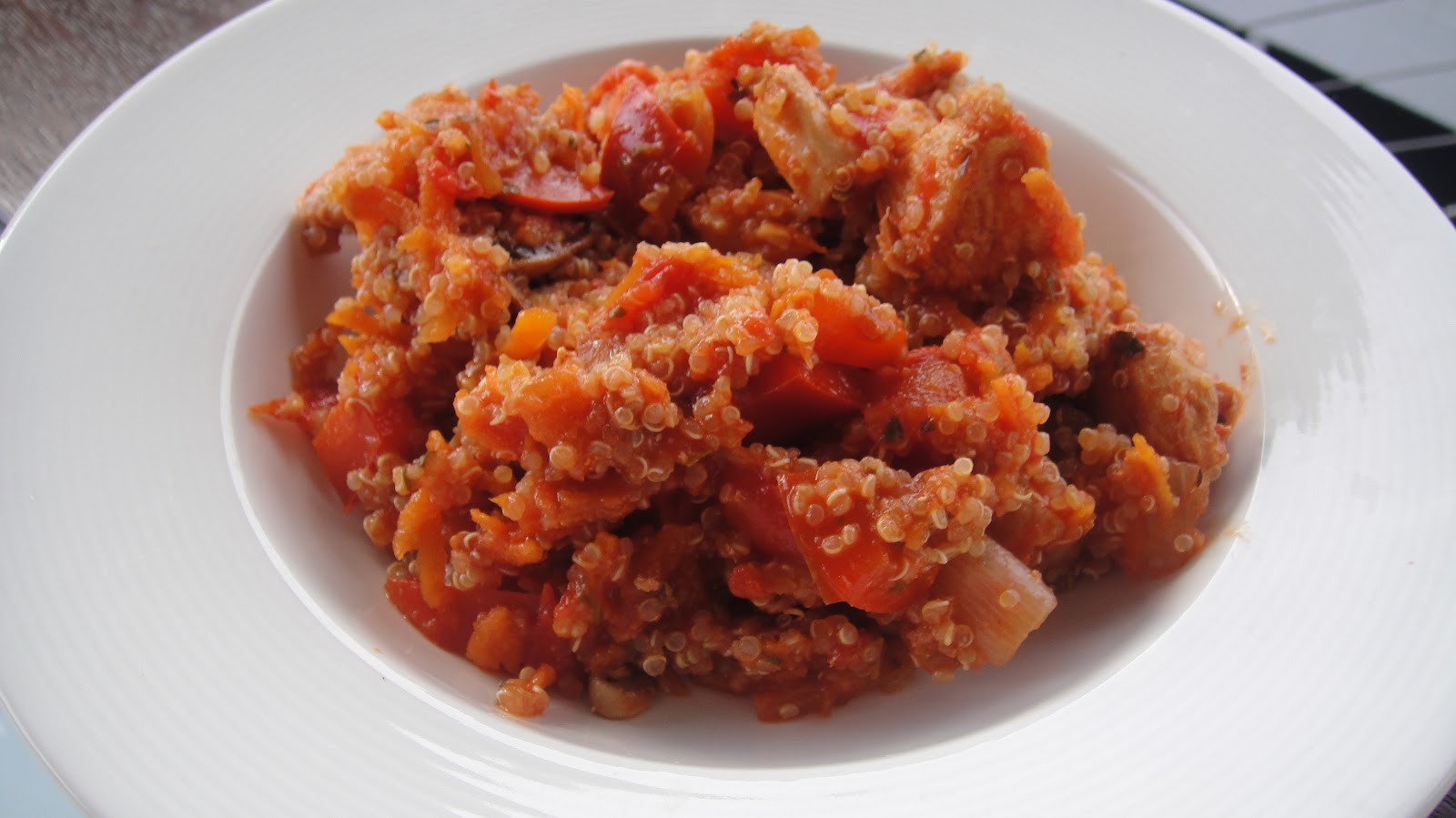 Mums in the Kitchen Tomato Chicken Quinoa