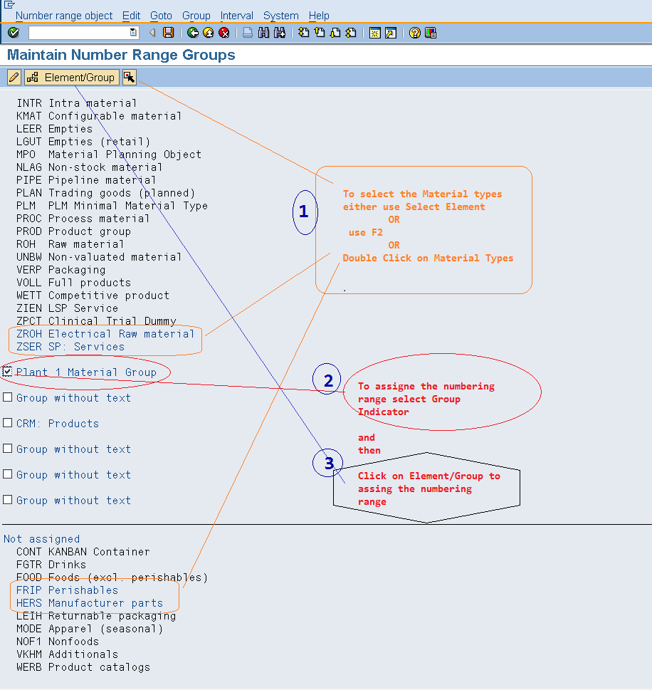 How to Define Number Ranges for Each Material Type in SAP ?