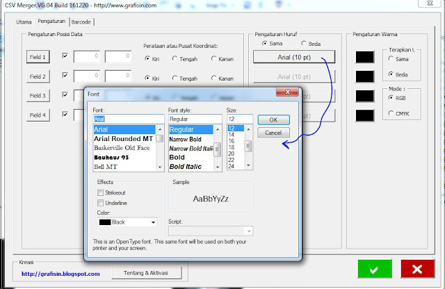 Data Otomatis ID Card CorelDraw GRAFISin CSV Merger V4