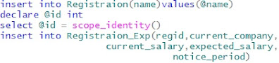 Stored procedure to insert data into multiple tables in sql server