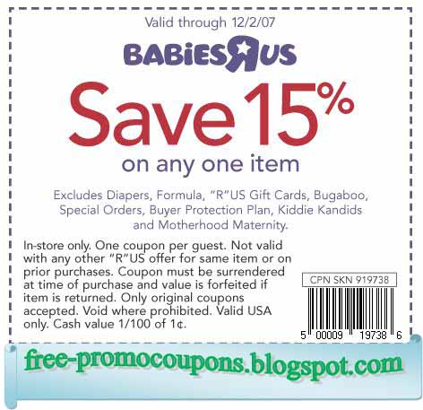 Babies are us discount coupons