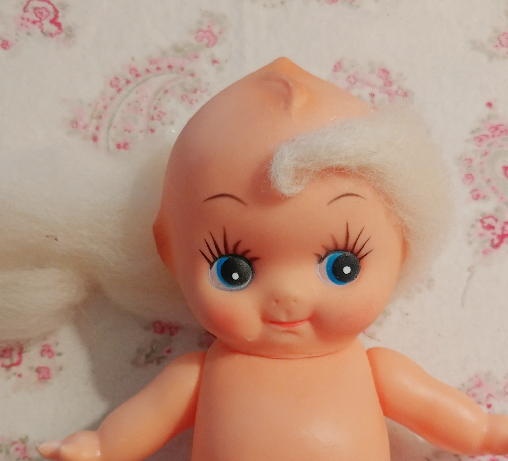 Kewpie doll hair