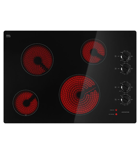 Electric Cooktop in Black with 4 Elements Model #AEC6540KFB Electric Cooktop in Black with 4 Elements Model #AEC6540KFB
